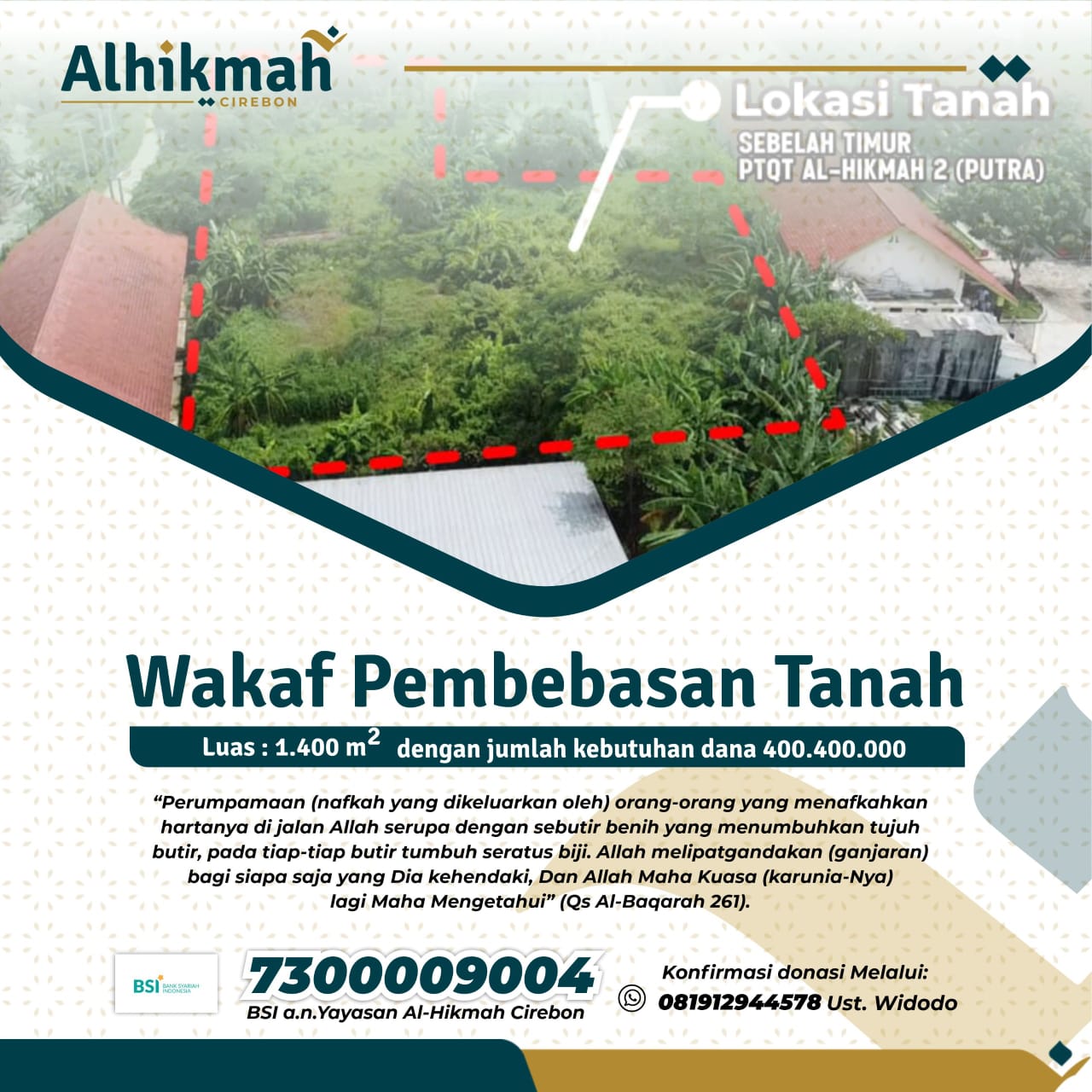 📝 WAKAF PEMBEBASAN LAHAN PESANTREN